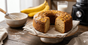 🍌 Bolo de Banana Rápido de Liquidificador: Super Fofinho! 🍌✨