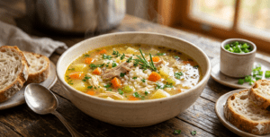 🥣 Canja de Galinha Rápida e Reconfortante 🥣✨