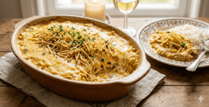 🥘 Fricassê de Frango Cremoso com Batata Palha Crocante! 🥘✨