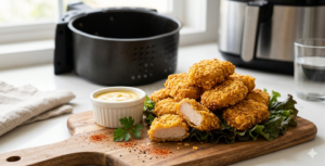 🍗 Nuggets na Airfryer: Crocantes por Fora, Suculentos por Dentro! ✨