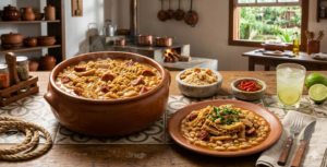 Dobradinha Tradicional com Feijão Branco 🍲🥓🧡