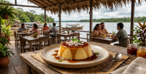 Pudim de Tapioca com Calda de Biribá 🍮🥣🍍