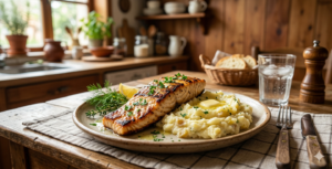 Filé de Peixe Grelhado com Purê de Batatas Caseiro 🐟🥔✨