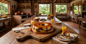 O irresistível Pudim Mesclado de Leite Ninho e Chocolate