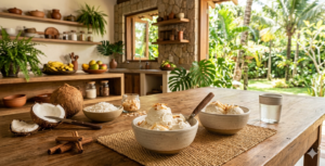 Sorvete Caseiro de Coco Cremoso 🥥🍦